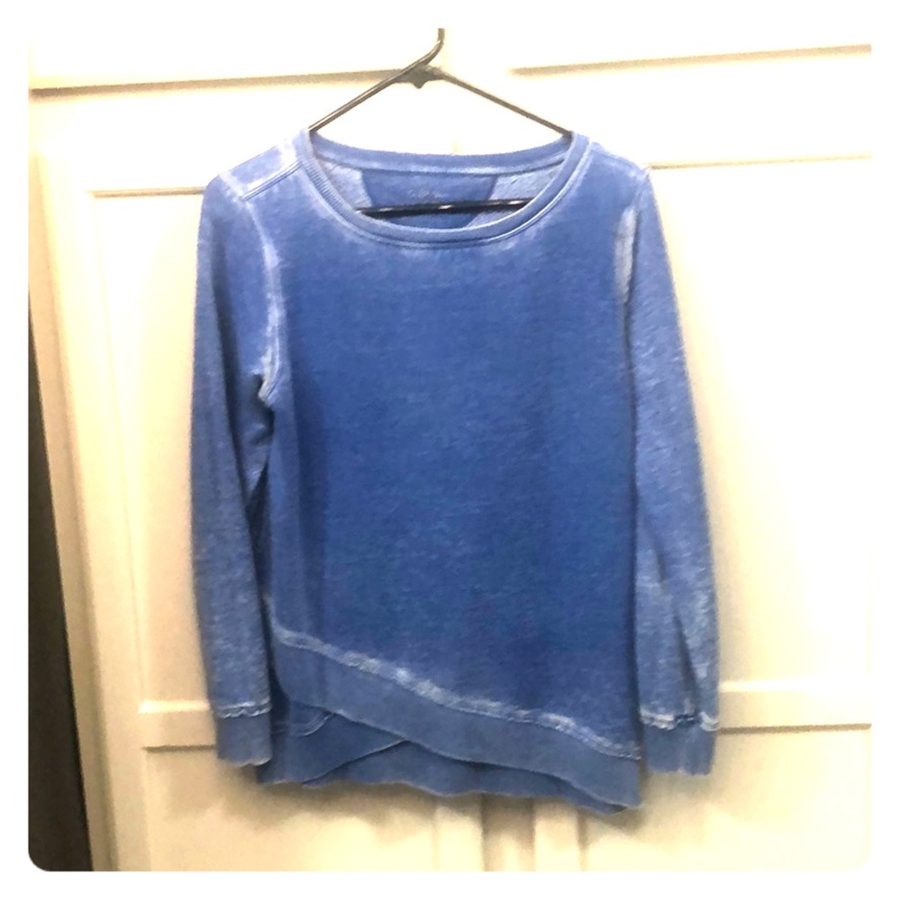 Calvin Klein Distressed Blue Sweatshirt